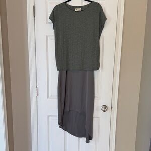 Elegant Gray Women's Dress